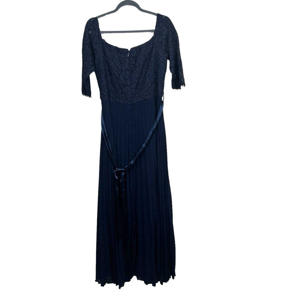 CITY CHIC Off-The-Shoulder A-Line Gown Navy Blue 14 - Picture 7 of 11